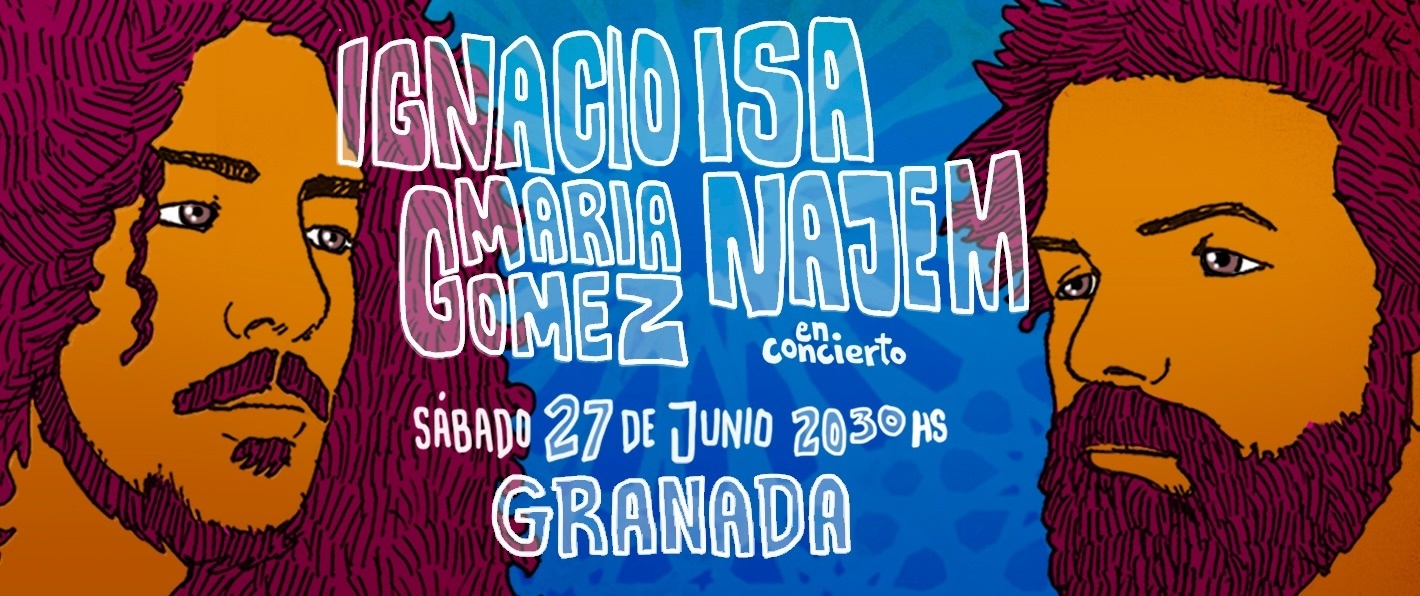 Ignacio María Gómez en concierto, con Isa Najem